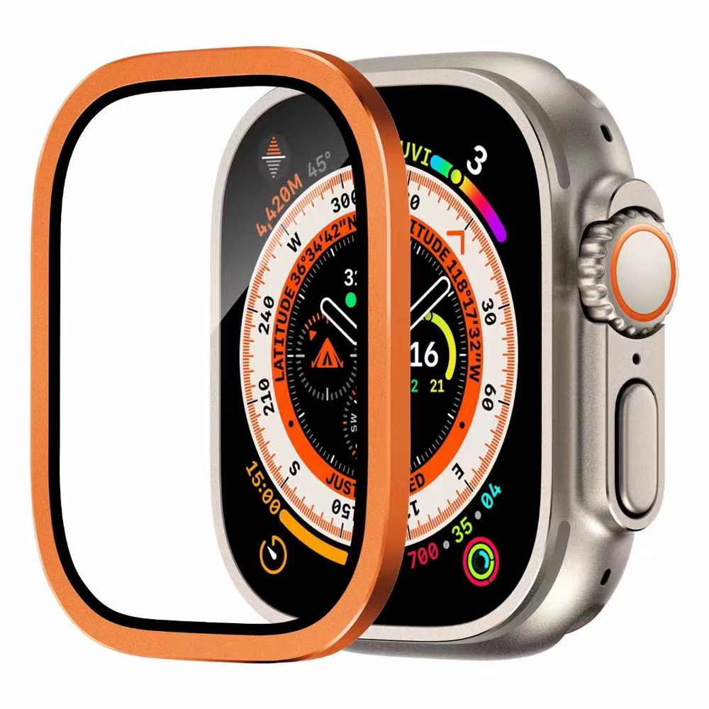 Smartwatch Case - Gehard glazen schermbeschermer voor Apple Watch