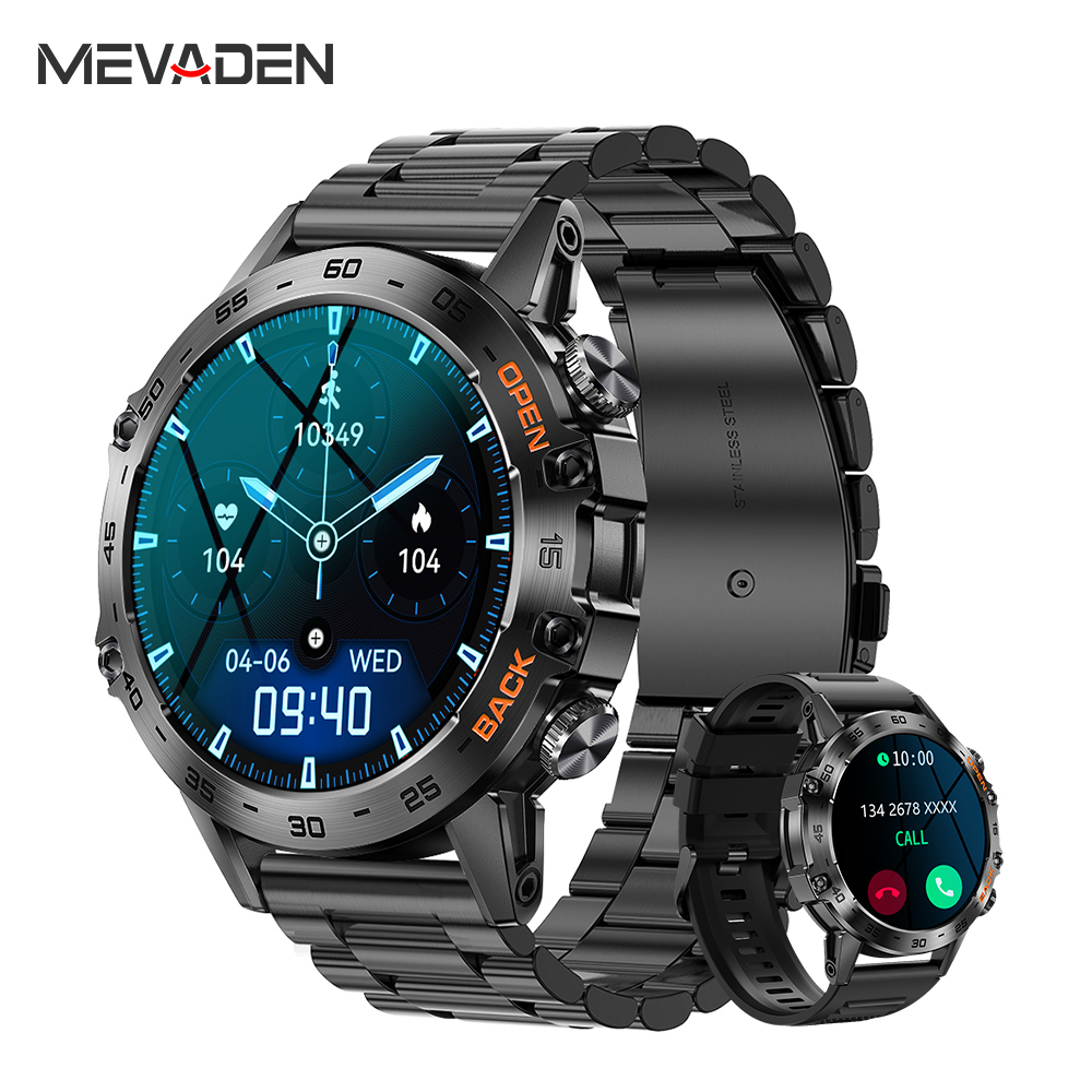 Smartwatch Store - MEVADEN Steel 1.39 inch Heren Luxe