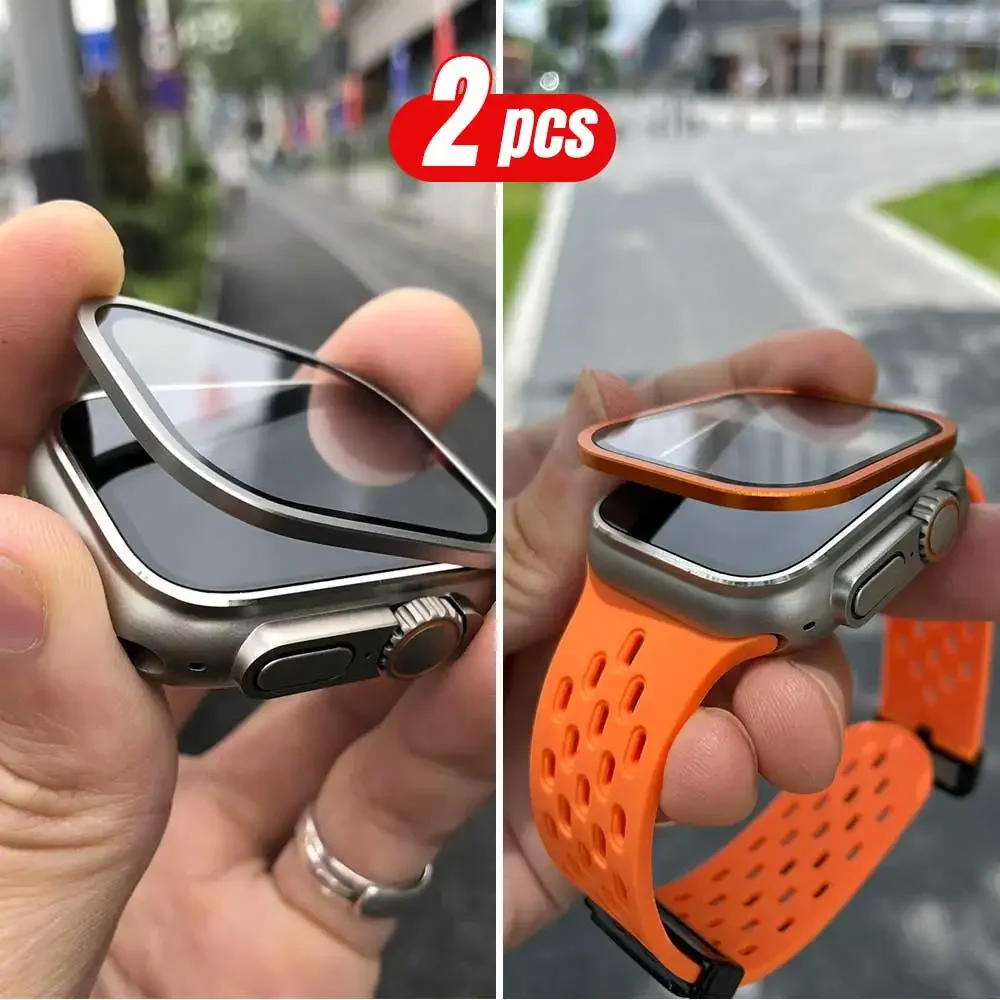 2 STKS Titanium Metalen Frame  - Smartwatch Case recensie en prijs