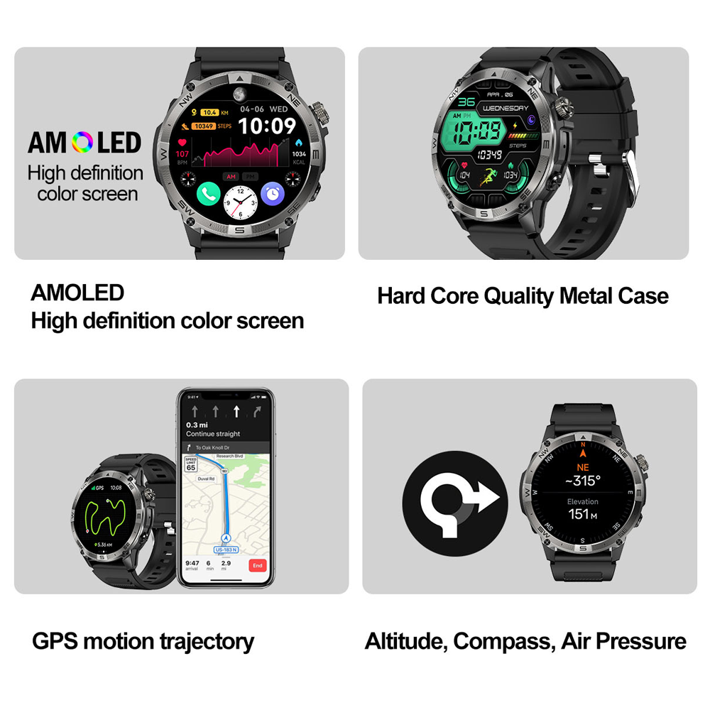 NORTH EDGE GPS Sport Smart Wat - Smartwatch Store recensie en prijs