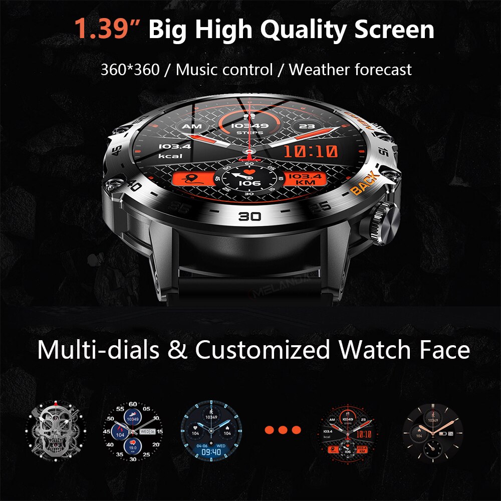 MEVADEN Steel 1.39 inch Heren  - Smartwatch Store recensie en prijs