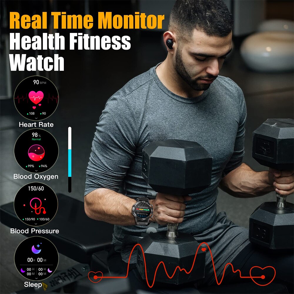 MEVADEN Steel 1.39 inch Heren  - Smartwatch Store recensie en prijs